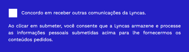 princípio de consentimento para a LGPD