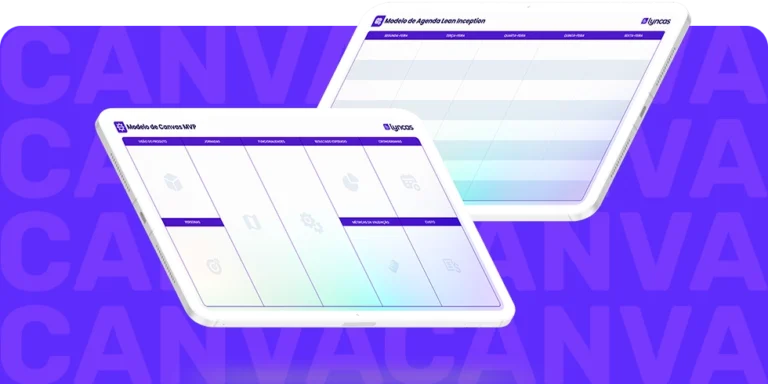 Modelo de agenda para Lean Inception + Canvas MVP